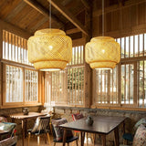 Lantern Style Handmade Bamboo Pendant Light