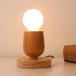 Small Wooden Base Table Lamp