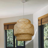 Lantern Style Handmade Bamboo Pendant Light