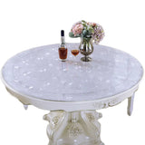 Waterproof PVC Transparent Round Tablecloth