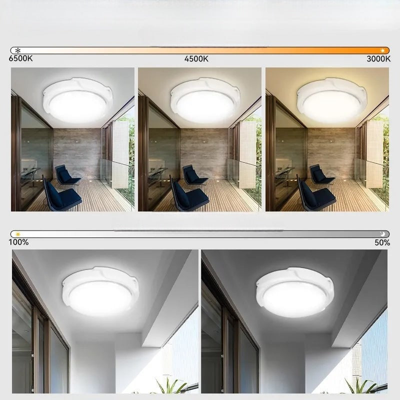 Solar Ceiling Light for Indoor and Outdoor Waterproof IP65