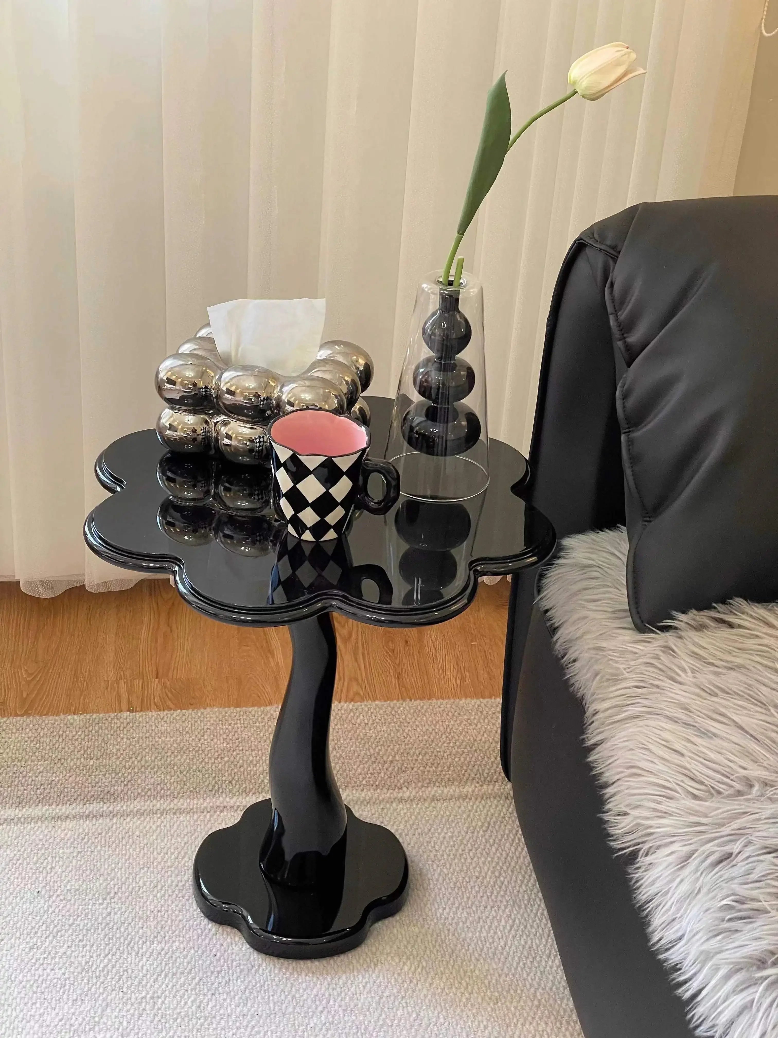 Flower Tree Shaped Retro Coffee Side Table