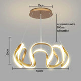 Nordic Abstract LED Bulbs Hanging Pendant Chandelier