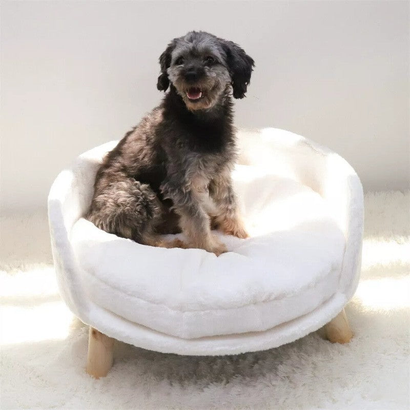 Pet Sofa Bed Raised Chair With Removable Cushion