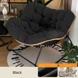 Padded Cushion Rattan Swing Lazy Chair