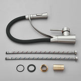 Single Handle 360 Rotate Pull Out Spray Sink Faucet