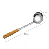 Wood Grain Handle Stainless Steel Kitchen Tool