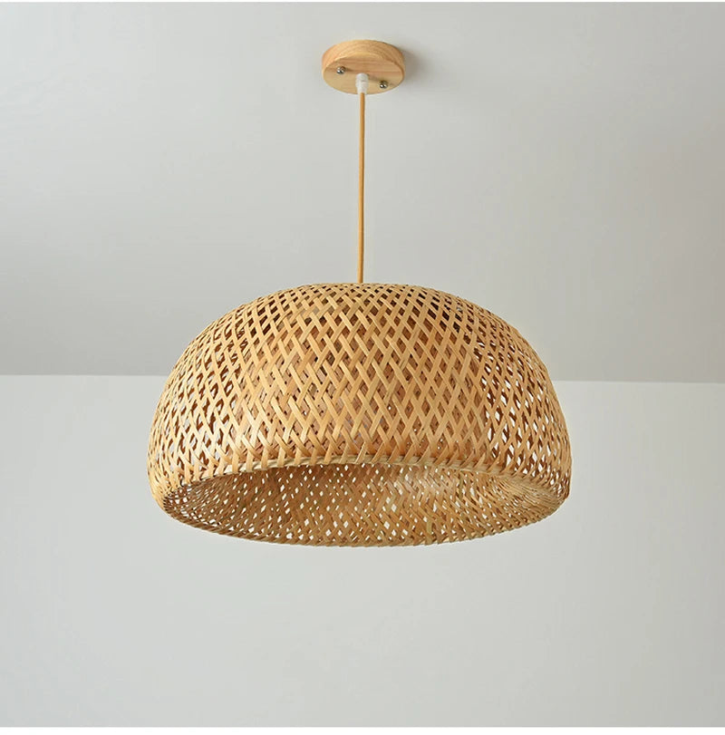 Rattan Bamboo Ceiling Hanging Lamp Pendant Light