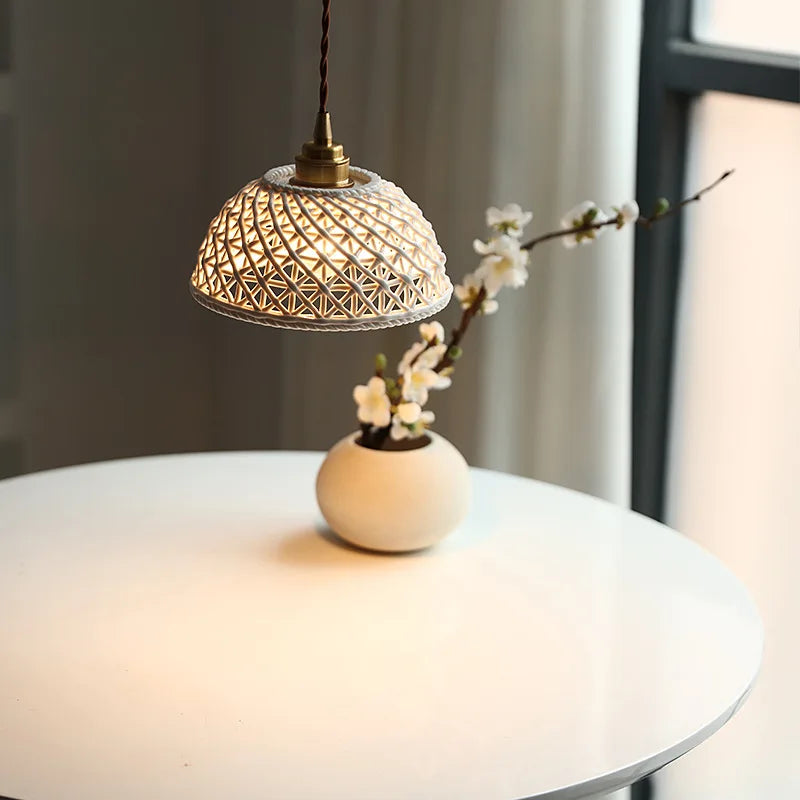 Nordic Copper Modern LED Pendant Lamp Luminaire Lighting