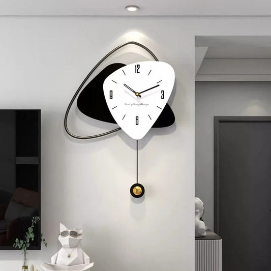 Wall Clock European Pendulum Digital Modern Aesthetic