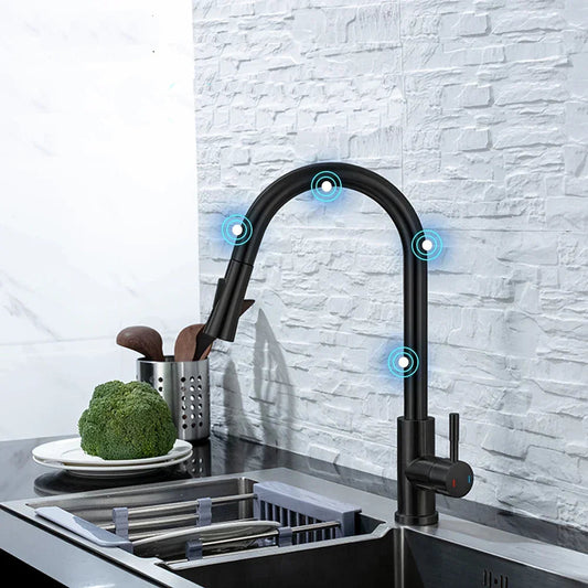Pull Out Sensor Kitchen Touch Control Faucet