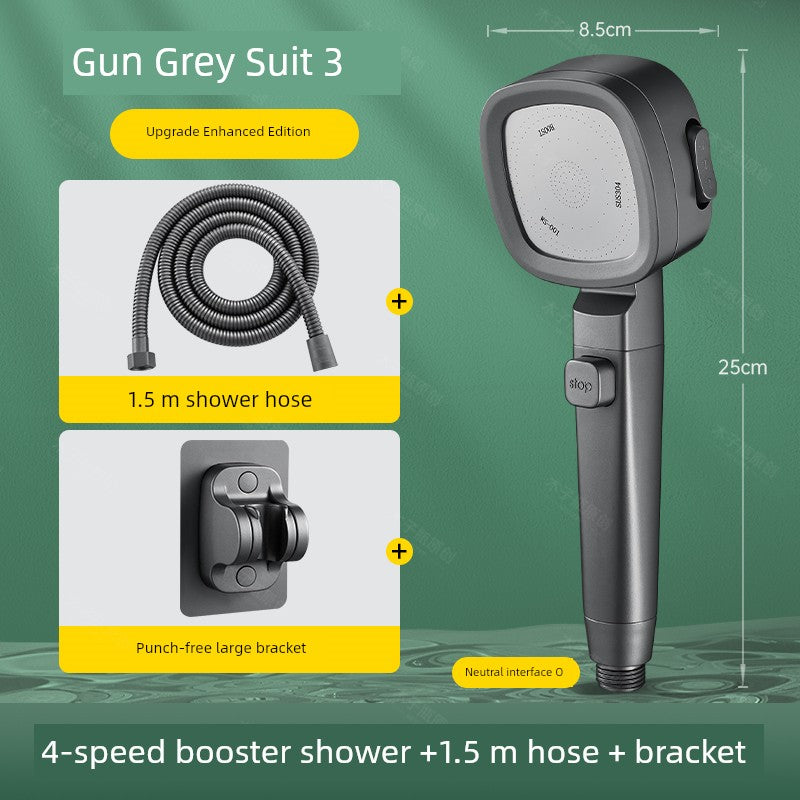 Pressurized Nozzle Switch One Click Handheld Shower
