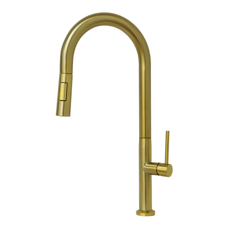 360 Rotation Pull Out Deck Mounted Sink Kitchen Faucet