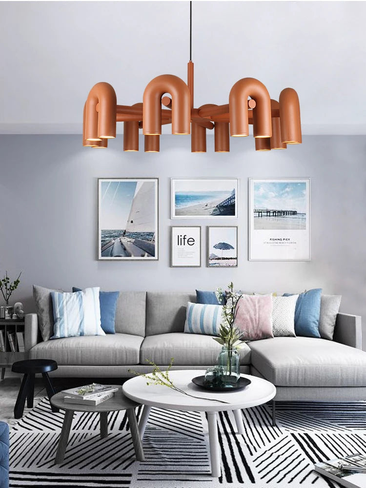 Modern Simple Bauhaus U Shaped Pendant Lamp