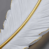 Modern Golden Feather LED Wall Lamp