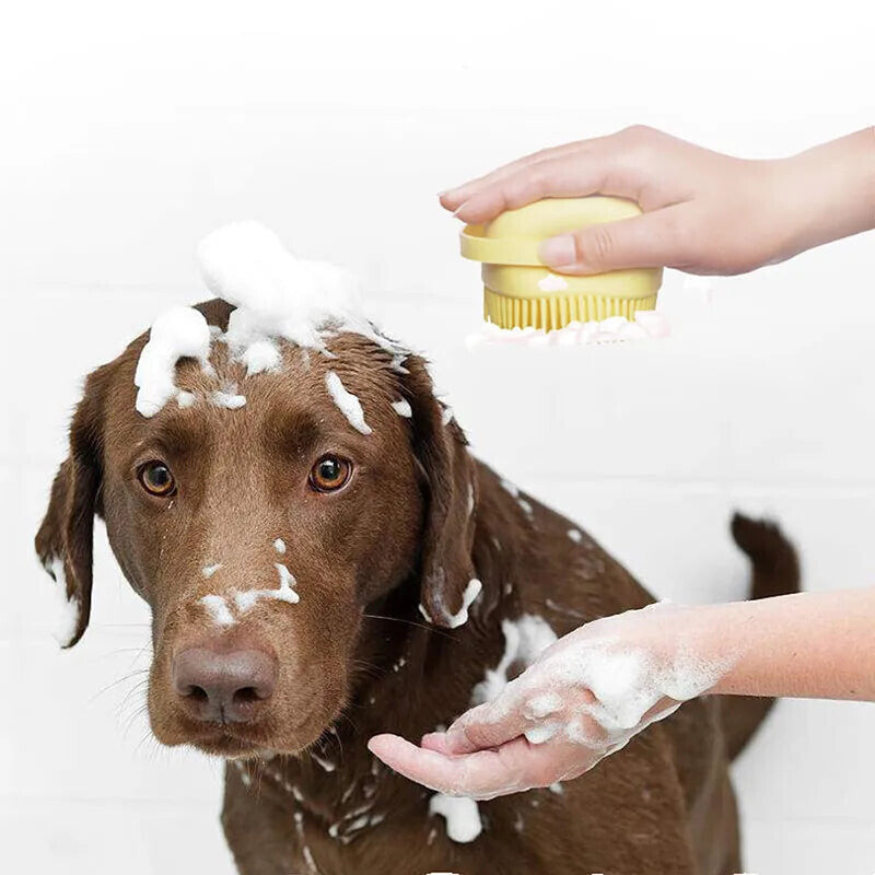 Soft Silicone Pet Bath and Massage Brush