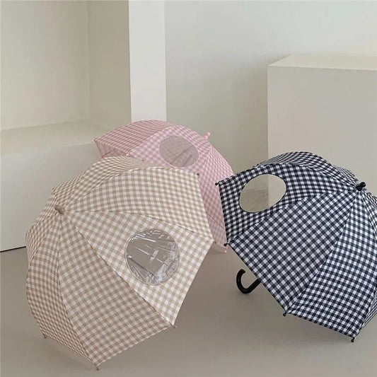 Small Transparent Semi-Automatic Umbrella