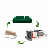 Compressed Folding Double Sleep Rounded Armrest Sofa