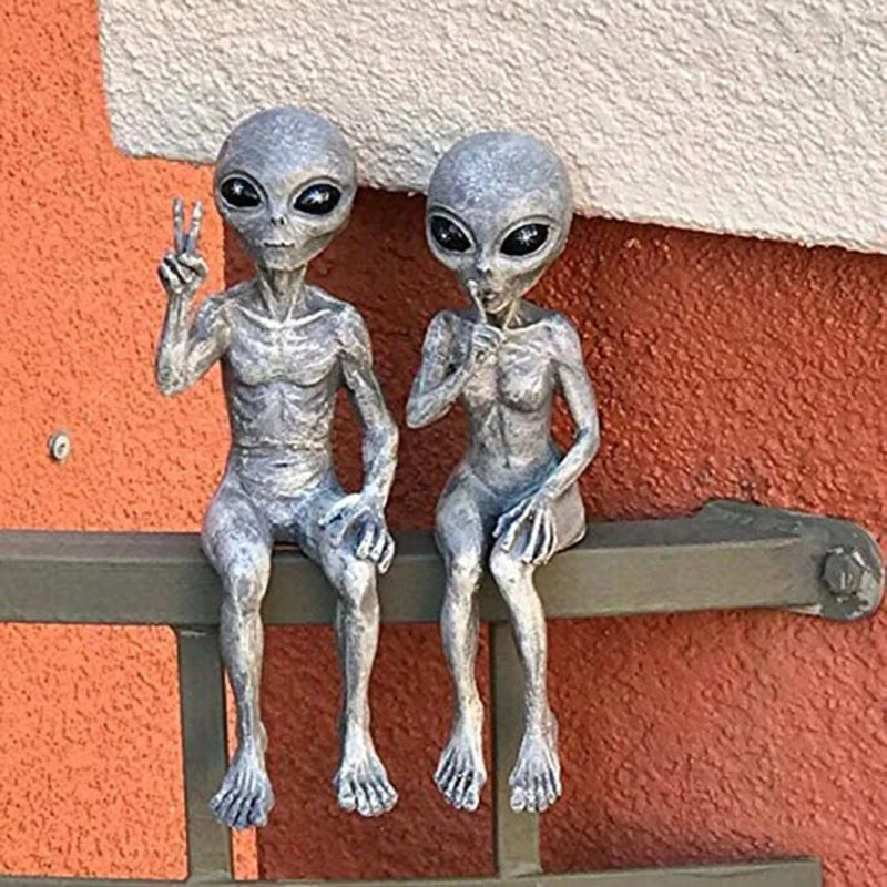 Decoration of Garden Figure Martian Alien