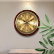 Shabby Silent Metal Wood Wall Retro Clock