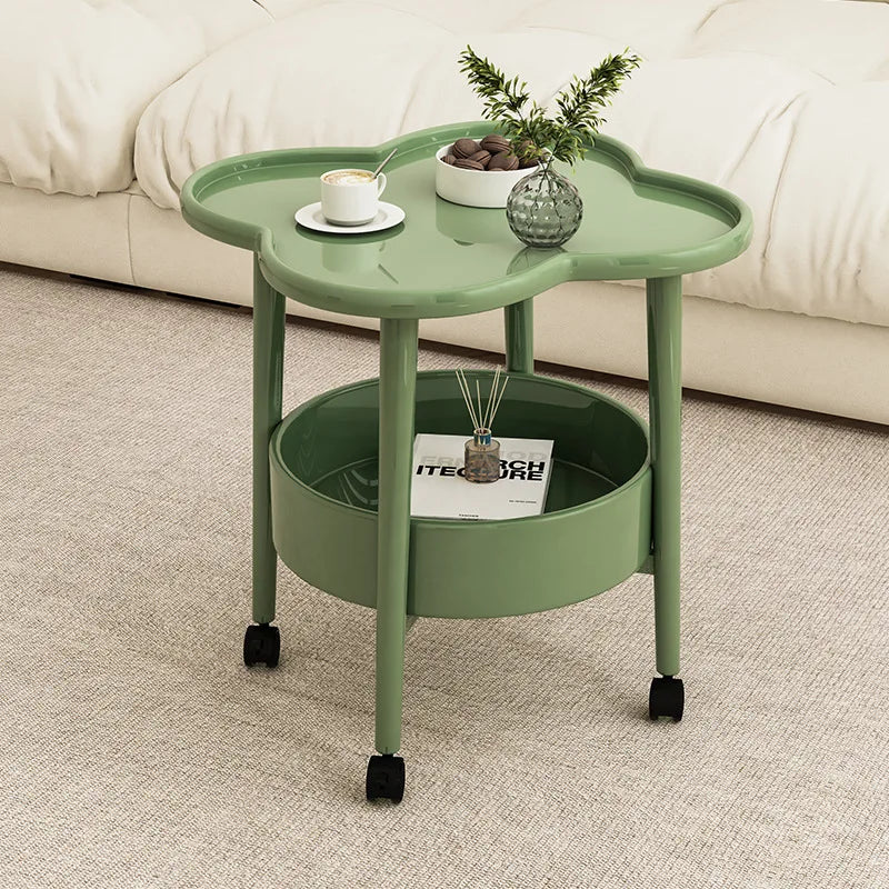 2 Tier Pedal Shape Coffee Round Table