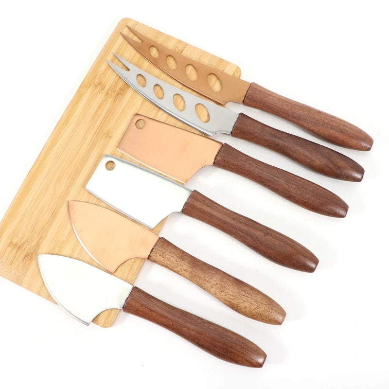 Stainless Steel Soft Food Knives with Black Walnut Wood Handle