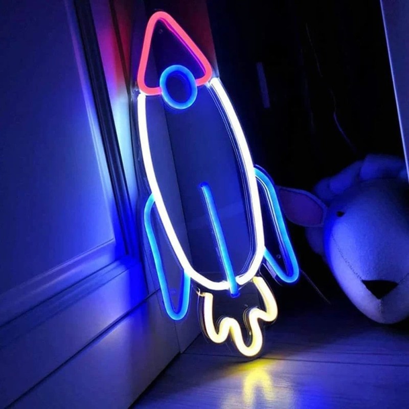 Neon Figures LED Lights Pendant With USB Switch