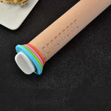 Adjustable Wood Rolling Pin with Removable Rings