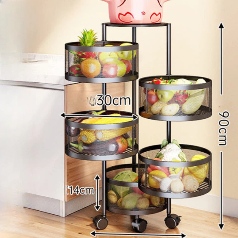 Multifunctional Rotating Storage Rack