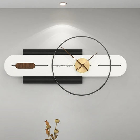 Wall Clock With Quartz Pendulum Modern Decoration