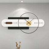 Wall Clock With Quartz Pendulum Modern Decoration