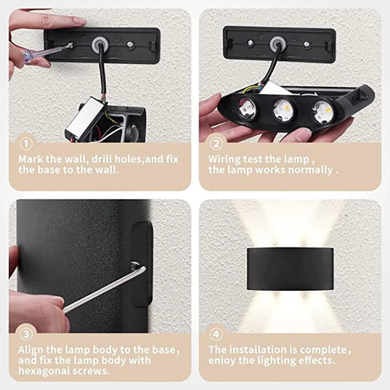 LED Modern Up Down Wall Mount Light Lamp