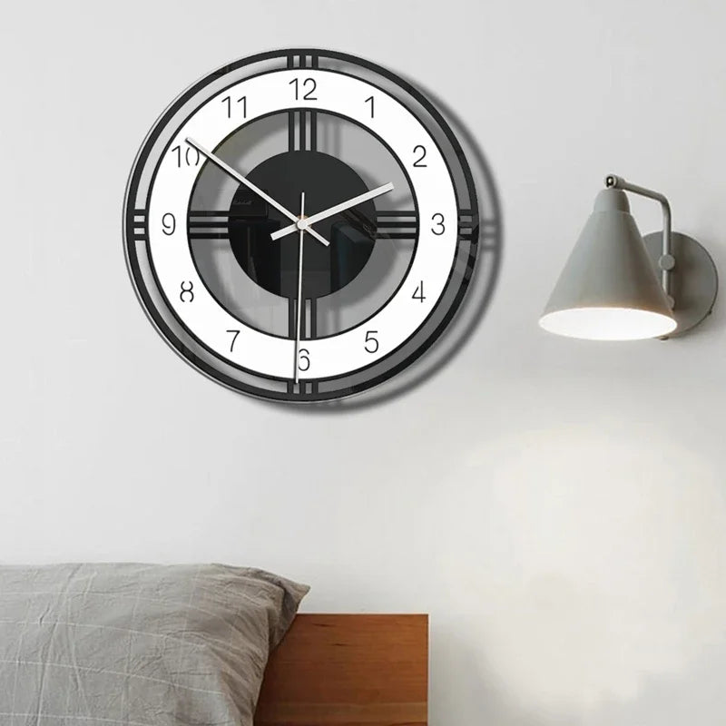 Simple Silent Non Ticking Modern Wall Clock