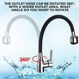 360 Rotating Kitchen Single Handle Deck Mounted Faucet