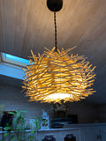 Rattan Bamboo Ceiling Hanging Lamp Pendant Light