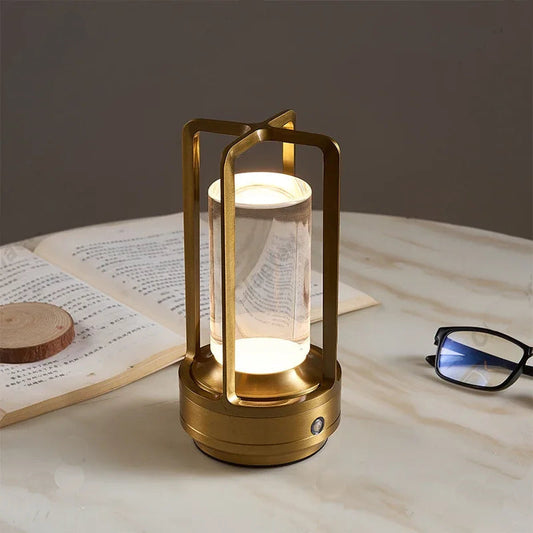 Led Cordless Industrial Style Desk Table Lamp