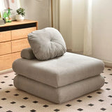 Corduroy Futon Sponge Filling Lumbar Pillow Armless Sofa