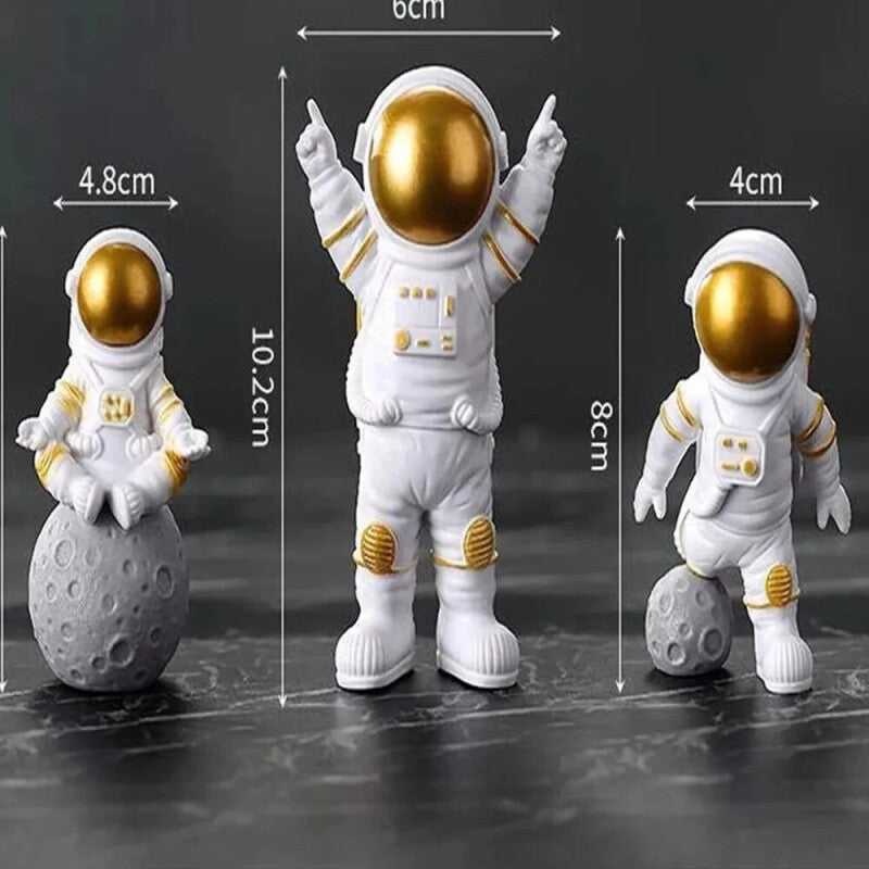 Astronaut Statue Figure Decoration on the Moon Different