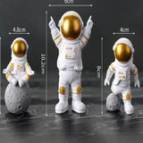 Astronaut Statue Figure Decoration on the Moon Different