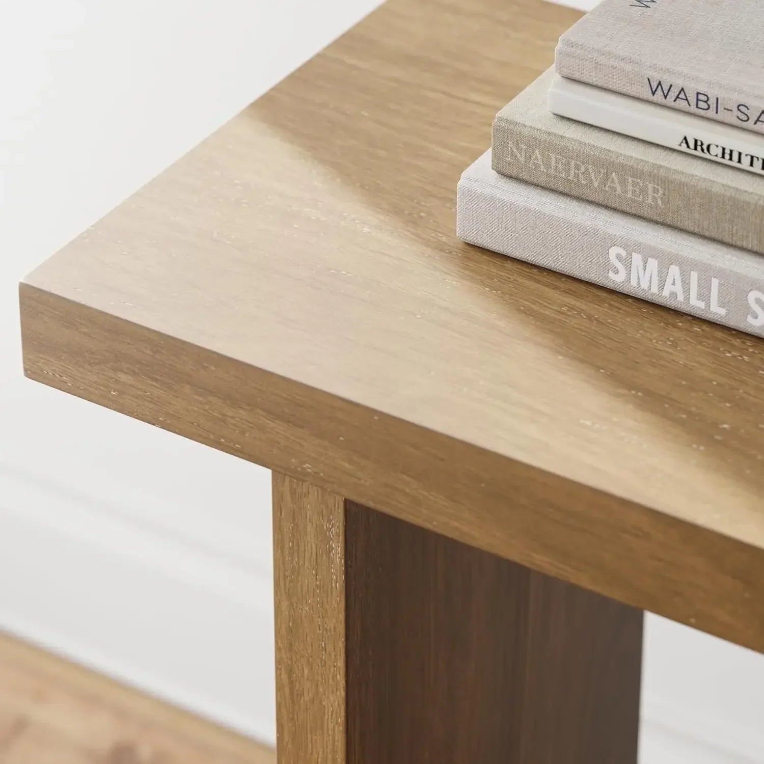2 Tier Entryway Wood Accent Storage Console Table