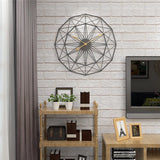 Abstract Geometric Industrial Hanging Wall Clock