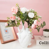 Modern Ornament Heart Shaped Resin Vase
