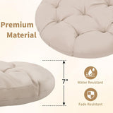 Round 360° Swivel Rattan Thick Cushion Chair