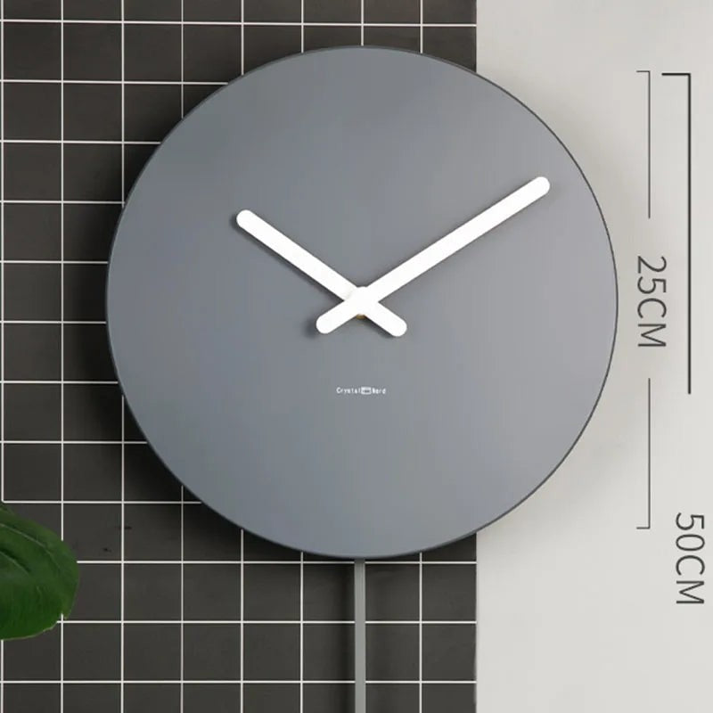 Wall Clock with Pendulum Nordic Style Minimalist