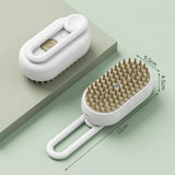 Portable Pet Steam Brush Massage Comb with Retractable Handle