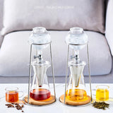 Glass Handmade Extraction Ice Drop Shaped Coffee Pot