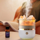 Salt Stone Air Humidifier Mist Measurement with Night Light