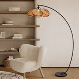 Flower Rattan LED Floor Stand Light Lamp