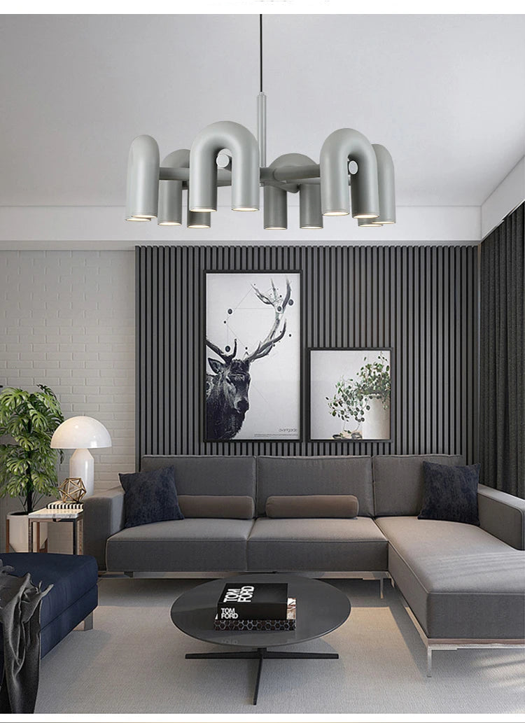 Modern Simple Bauhaus U Shaped Pendant Lamp
