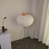 Japanese Paper Standing Light Button Switch Lamp